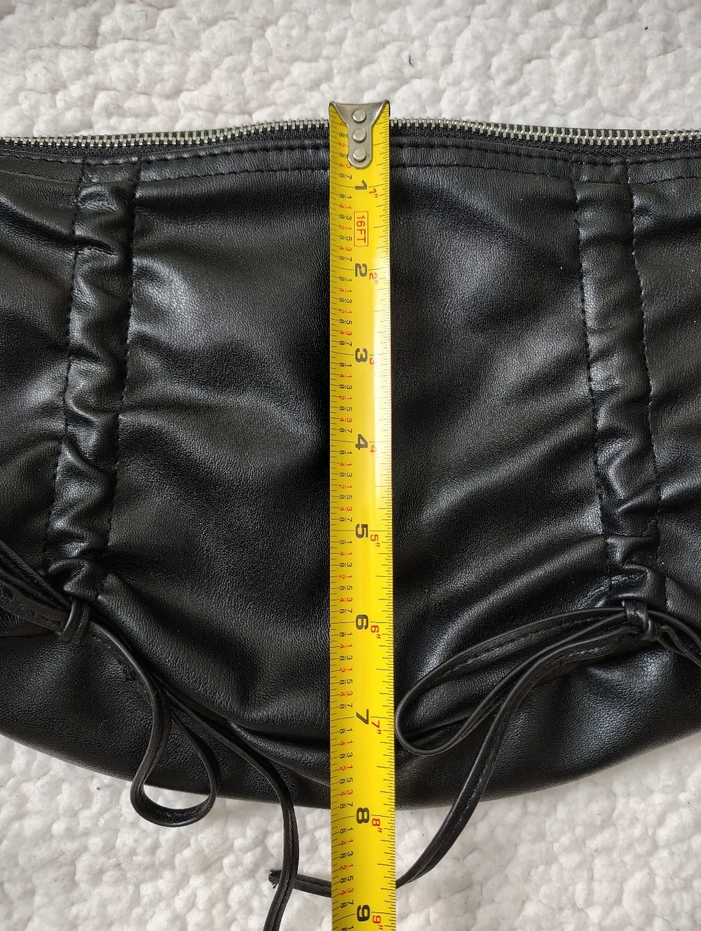 *NWT* No Boundaries Black Faux Leather Hobo Purse